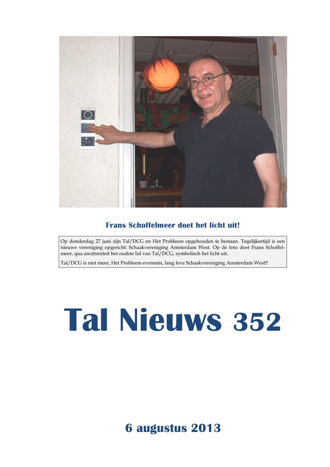 Voorkant van Tal Nieuws 352